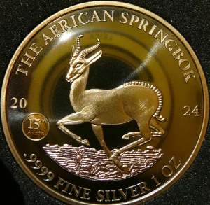  1000 FRANK GABON 2024 ANTYLOPA SPRINGBOK RUTHEN