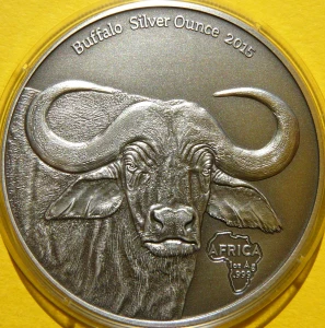 1000 FRANK GABON 2015 BAWÓŁ ZWIERZĘTA AFRYKI ANTIQUE RZADKA