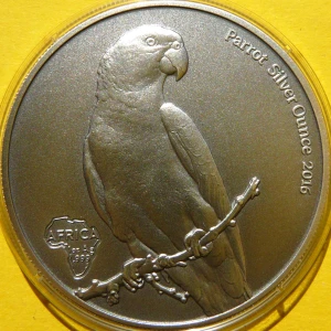 5 CEDIS GHANA 2016 PAPUGA ARA ZWIERZĘTA AFRYKI ANTIQUE RZADKA