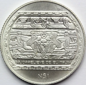 PESO MEKSYK 1993 MIASTO EL TAJIN PREKOLUMBIJSCY VERACRUZ
