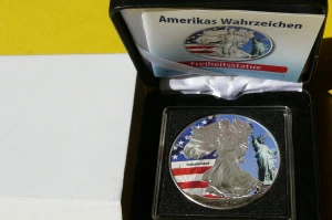 1$ USA 2014 EAGLE BOGINI WOLNOŚCI LIBERTY STATUA WOLNOŚCI KOLOR