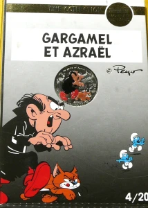 10 EURO FRANCJA 2020 GARGAMEL I KLAKIER BAJKA SMERFY KOLOR