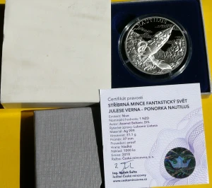 1$ NIUE 2018 NAUTILUS FANTASTYCZNY ŚWIAT JULIUSZA VERNE RZADKA