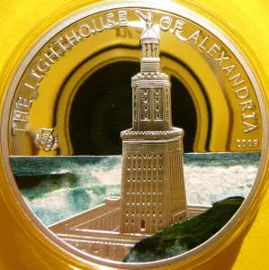5$ PALAU 2009 LATARNIA FAROS ALEKSANDRIA 7 CUDÓW ŚWIATA