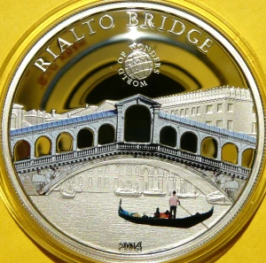 5$ PALAU 2014 MOST RIALTO WENECJA CUDA ŚWIATA