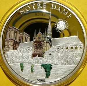 5$ PALAU 2014 KATEDRA NOTRE DAME FRANCJA PARYŻ CUDA ŚWIATA 