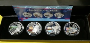 4 x 1$ AUSTRALIA 2010 ŚWIĘTUJ MIASTA AUSTRALII KOALA ŻÓŁW PINGWIN PAPUGA