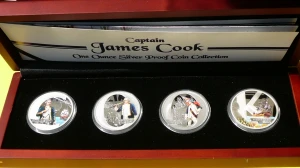 4 x 1$ COOK 2009 KAPITAN JAMES COOK ŻAGLOWIEC KOLOR RZADKA 4X Oz