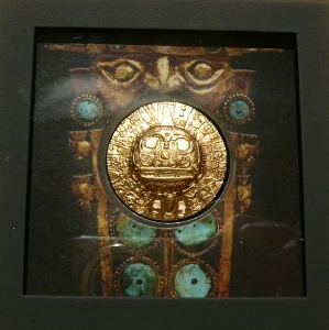 5$ PALAU 2021 INTI BÓG SŁOŃCA INKÓW ZŁOCONA ULTRA HIGH RELIEF RZADKA