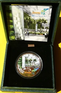 5$ SINGAPUR 2008 PORT LOTNICZY SINGAPUR-CHANGI TRMINAL 3
