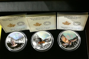 3 x 30$ KANADA 2019 MAJESTATYCZNE PTAKI W RUCHU HOLOGRAM 6Oz