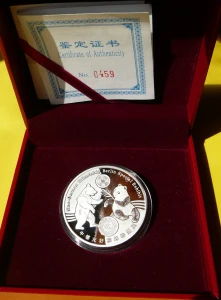 WORLD MONEY FAIR BERLIN SHANGHAJ 2017 ŚWIATOWE TARGI MONET PANDA NIEDŹWIEDŹ