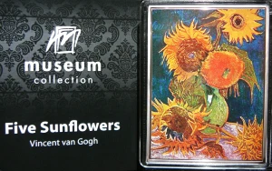 1$ SALOMON 2017 MARTWA NATURA SŁONECZNIKI VAN GOGH MALARSTWO MISTRZÓW OLBRZ