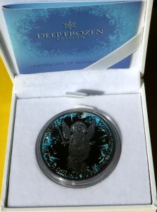  HRYWNA UKRAINA 2014 ARCHANIOŁ MICHAŁ SREBRO DEEP FROZEN
