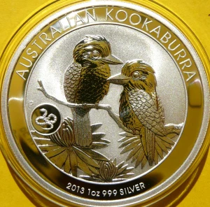 1$ AUSTRALIA 2013 KOOKABURRA PRIV ROK WĘŻA SNAKE SREBRO UNCJA
