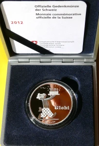 20 FRANK SZWAJCARIA 2012 BAJKA GLOBI URODZINY PROOF