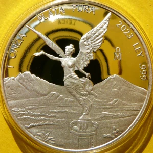 ONZA PLATA PURA MEKSYK 2023 BOGINI WOLNOŚCI LIBERTAD PROOF