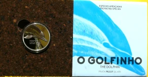 5 EURO PORTUGALIA 2020 DELFIN ZAGROŻONE GATUNKI SREBRO RZADKA