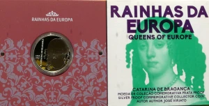 5 EURO PORTUGALIA 2016 KATARZYNA BRAGANCA KRÓLOWE EUROPY SREBRO