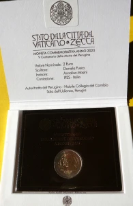 2 EURO WATYKAN 2023 PIETRO PERUGINO MENNICZA
